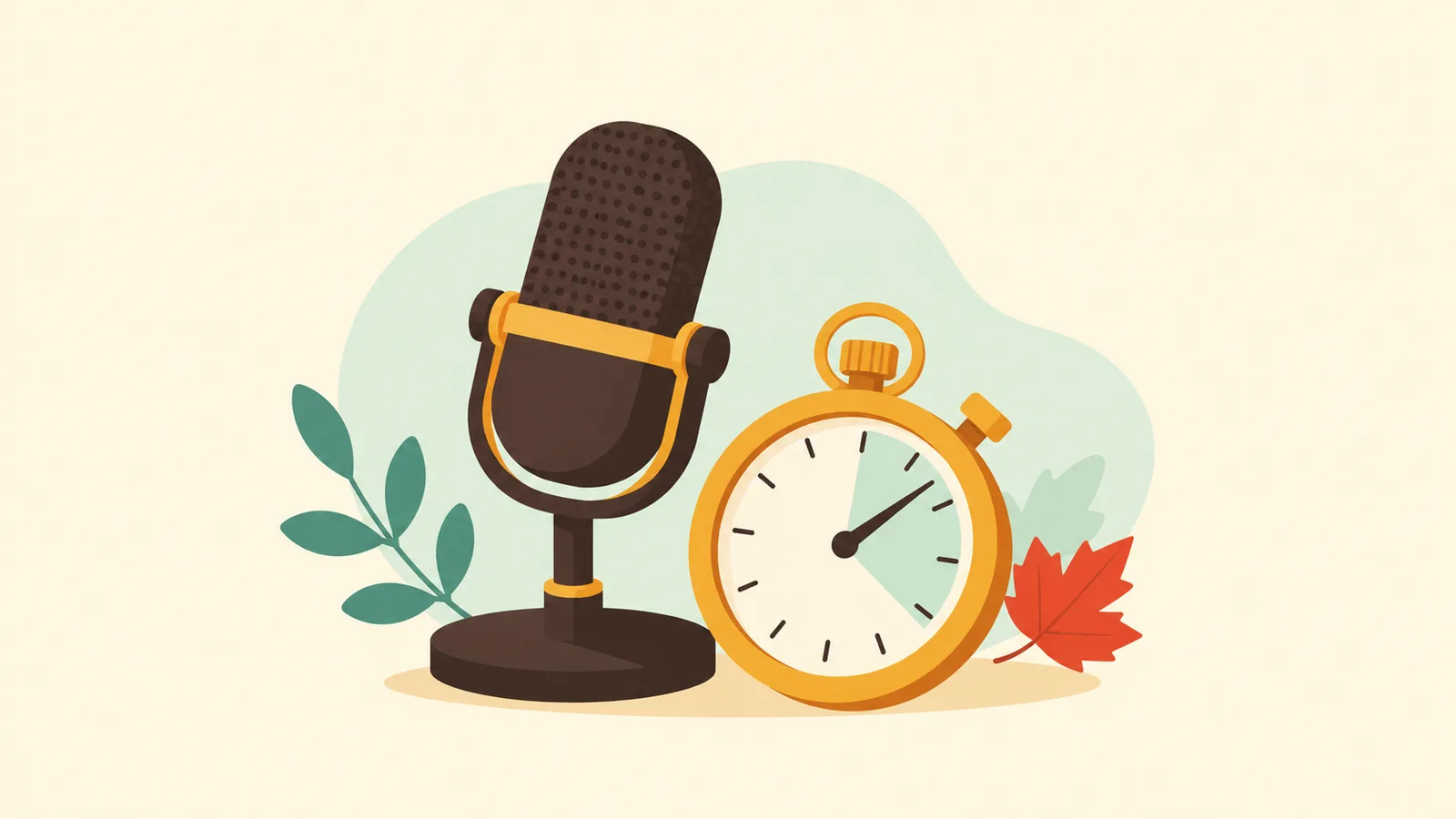 Illustration for “Beating the speaking timer: a 30-second prep routine”