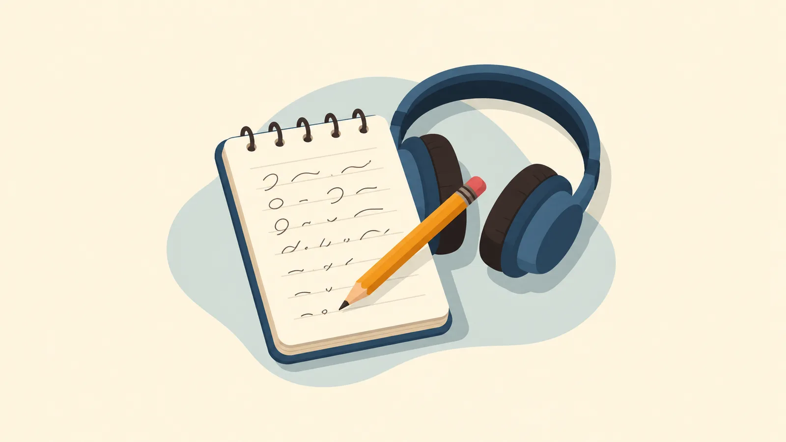 Illustration for “CELPIP Listening: note-taking shorthand that works”